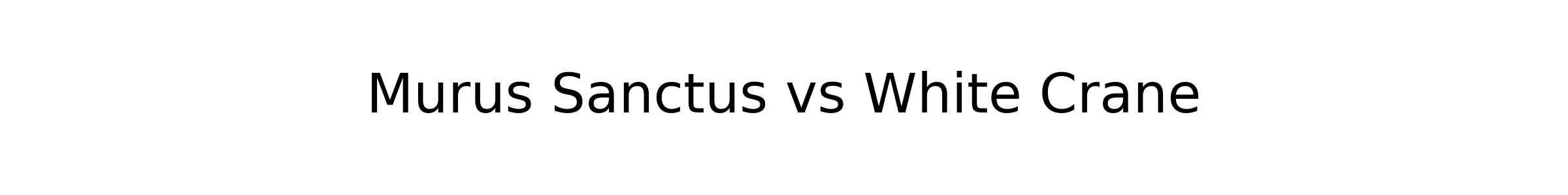 White Crane won against Murus Sanctus1