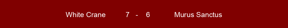 White Crane won against Murus Sanctus2