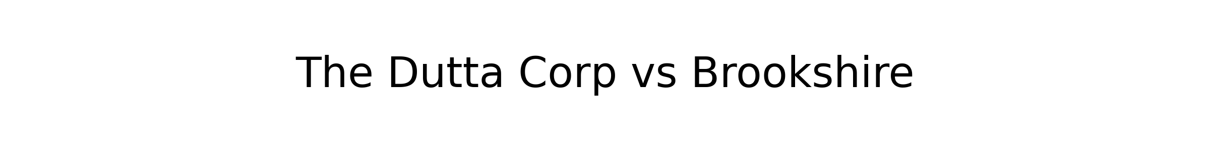 Brookshire won against The Dutta Corp1
